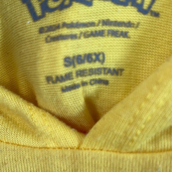 Pokemon Yellow and Pink Dress with Pikachu Heart size 6/6x - Picture 5 of 5